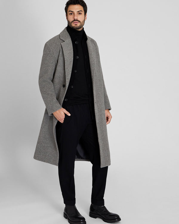 club monaco Oversized Twill Single Coat Light Grey