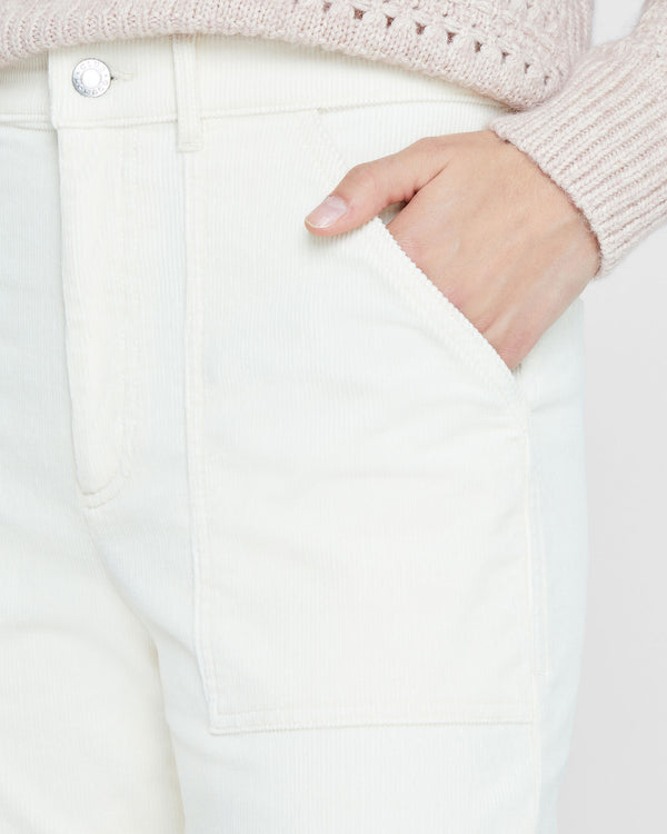 club monaco Patch Pocket Corduroy Pant Cream