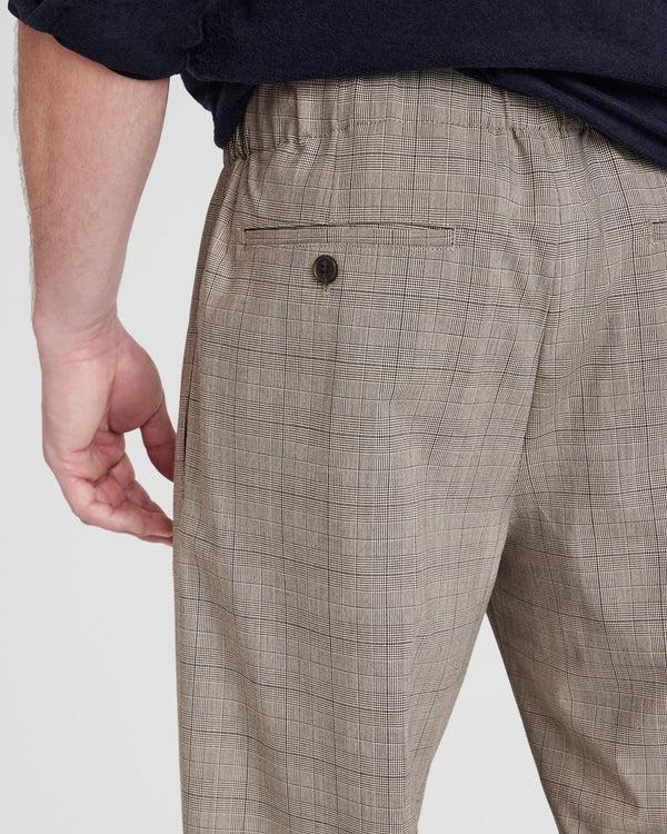 Club Monaco Pattern Elasticated Trouser Khaki
