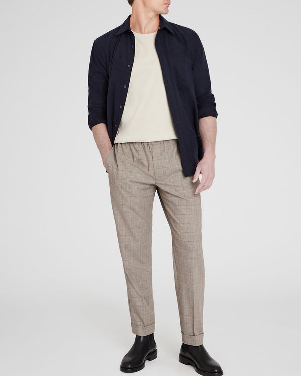 club monaco Pattern Elasticated Trouser Khaki