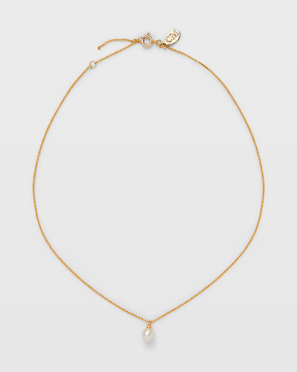 club monaco Pearl Pendant Necklace Gold