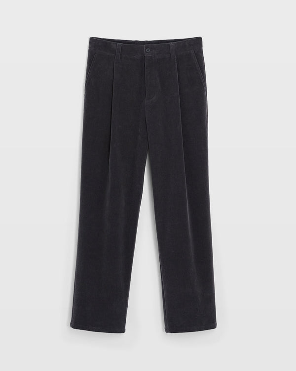 Club Monaco Pleated Corduroy Pants Charcoal