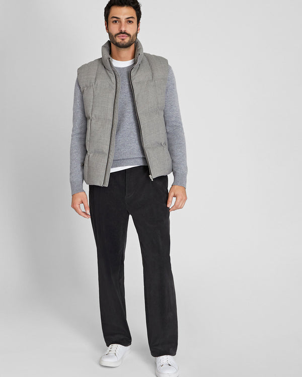 club monaco Pleated Corduroy Pants Charcoal