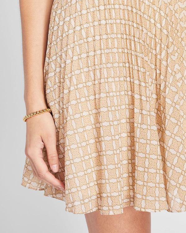 Club Monaco Pleated Short Skirt Multi