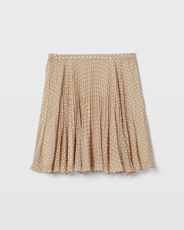 Club Monaco Pleated Short Skirt Multi