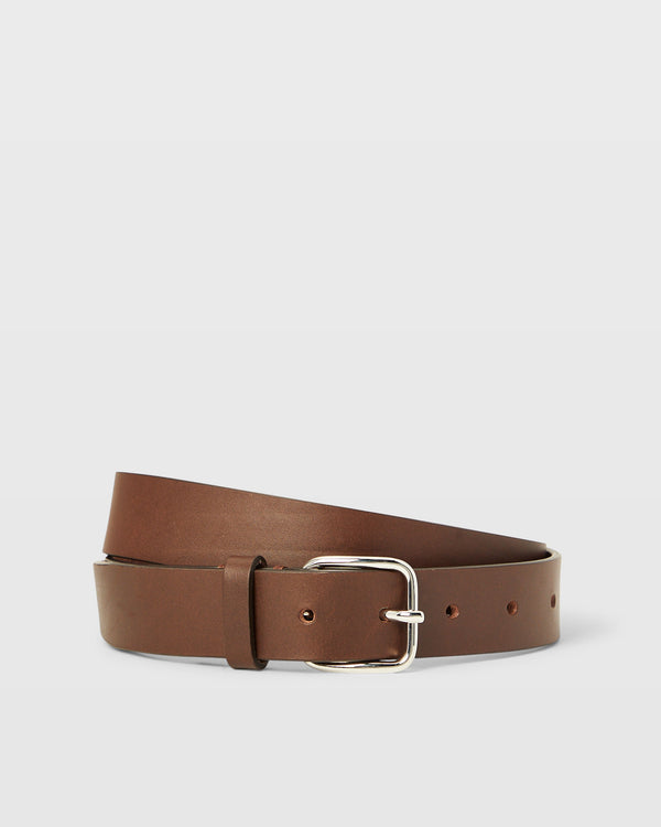 club monaco Refined Dress Belt Brown