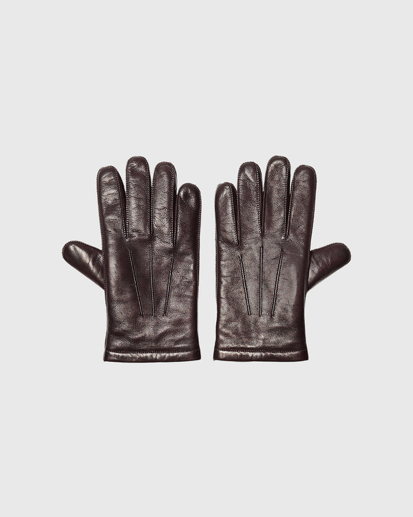 Club Monaco Refined Leather Glove Brown