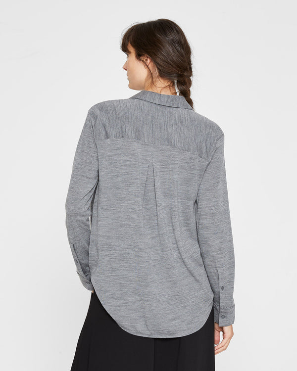 Club Monaco Refined Utility Shirt Charcoal