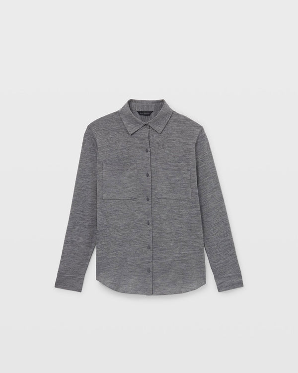 Club Monaco Refined Utility Shirt Charcoal
