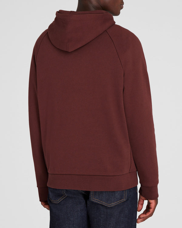 Club Monaco Relaxed Classic Terry Hoodie Burgundy