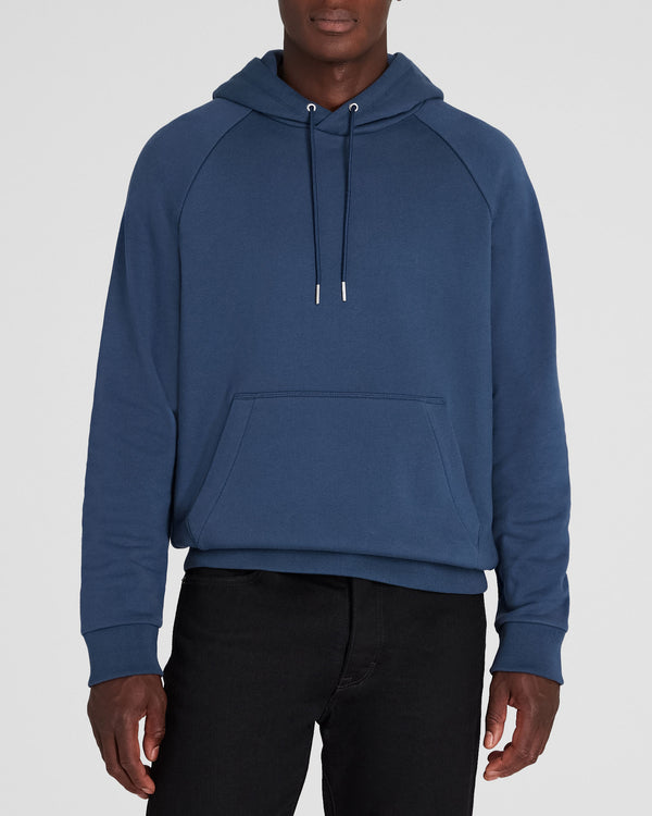 club monaco Relaxed Classic Terry Hoodie Denim