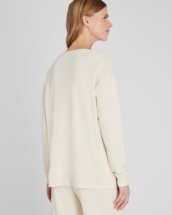 Club Monaco Relaxed Fit Crewneck Sweatshirt Sand