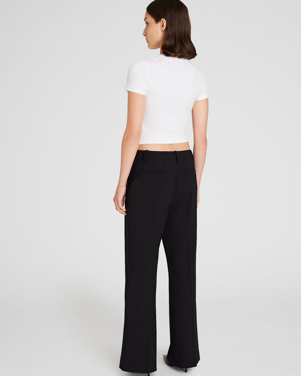 Club Monaco Relaxed Flare Borrem Pant Black