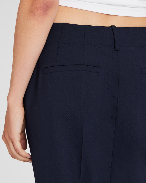 Club Monaco Relaxed Flare Borrem Pant Navy