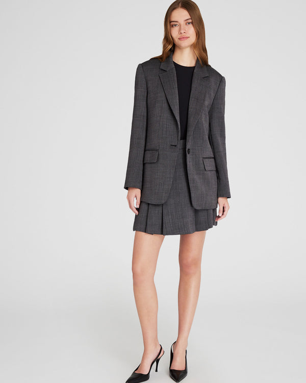 Club Monaco Relaxed Wool Twill Blazer Charcoal