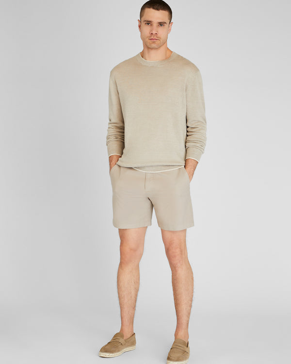 Club Monaco Resort Linen Sweater Khaki Mix