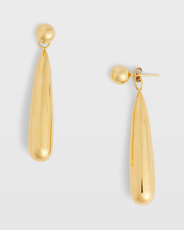 club monaco Reverse Dangling Earrings Gold