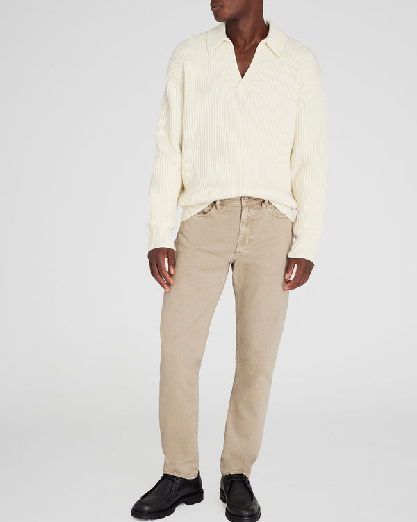 Club Monaco Rib-Stitch Johnny Sweater Cream