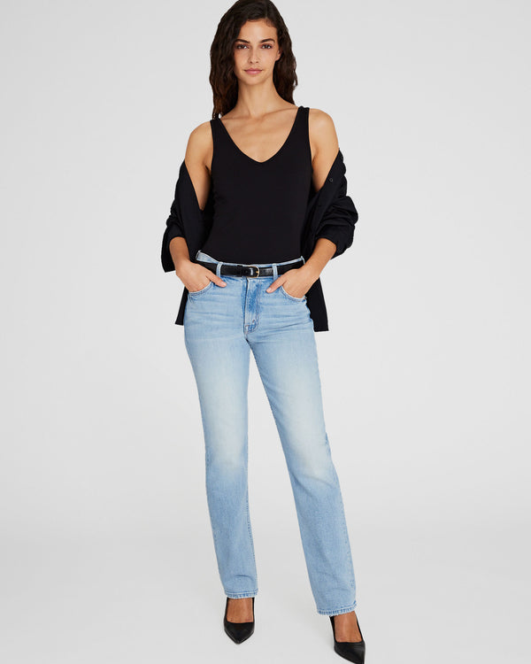 Club Monaco Ribbed Bodysuit Black