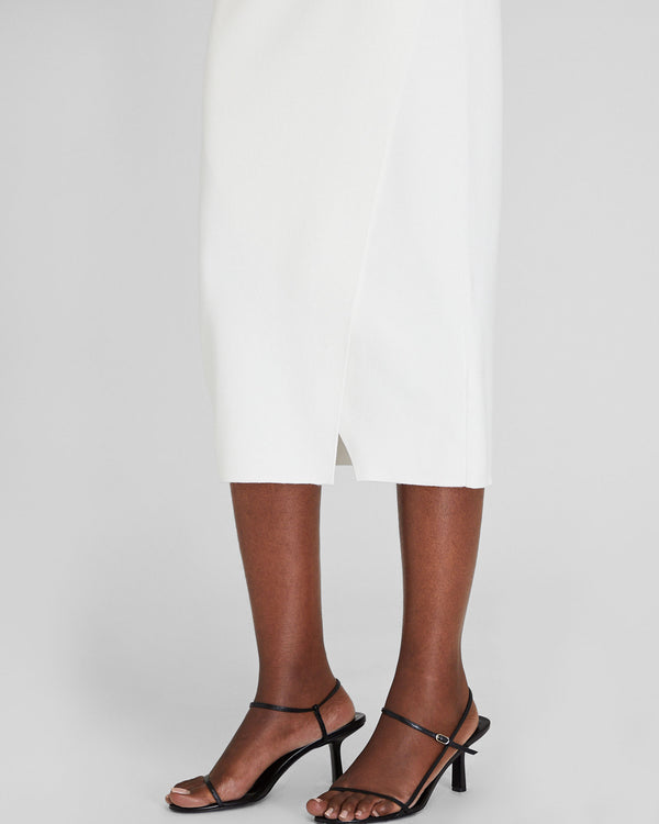 Club Monaco Ribbed Pencil Skirt White
