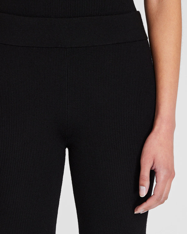 Club Monaco Ribbed Sweater Pant Black