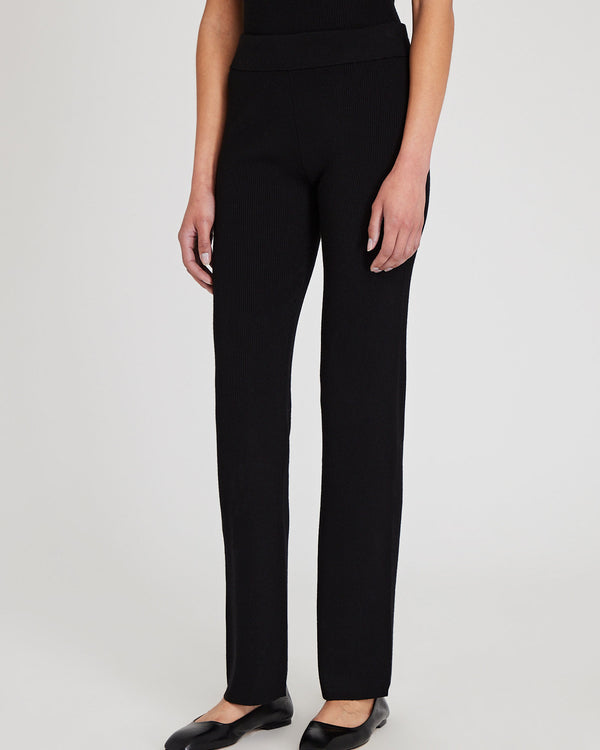 Club Monaco Ribbed Sweater Pant Black