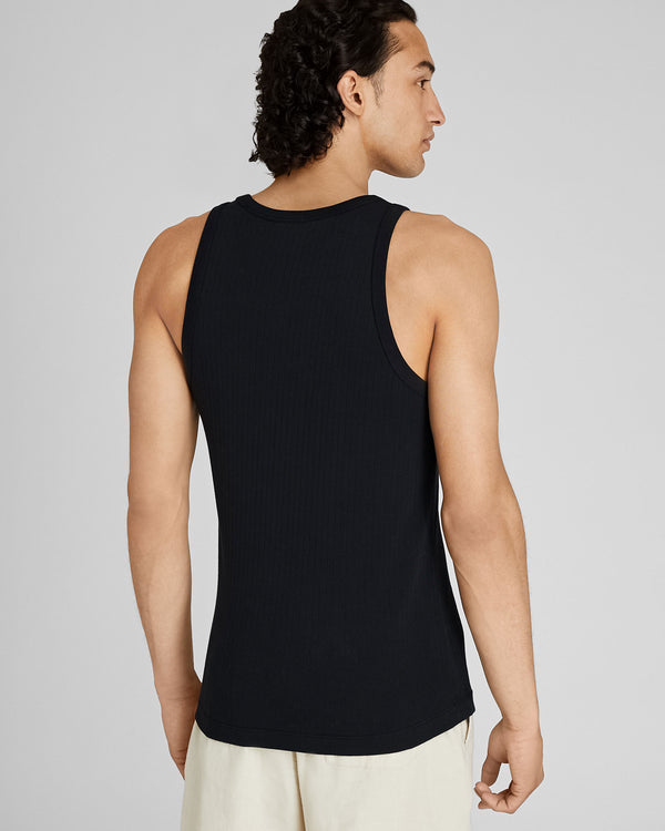 Club Monaco Ribbed Tank Black