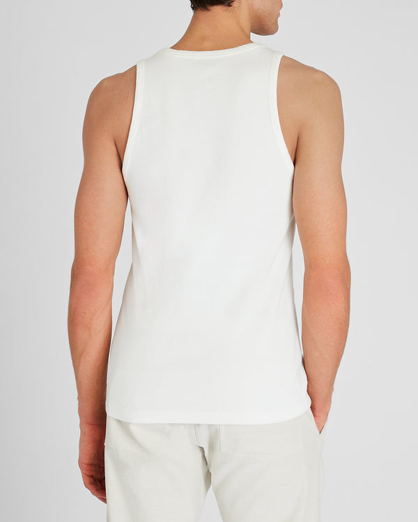 Club Monaco Ribbed Tank Top White