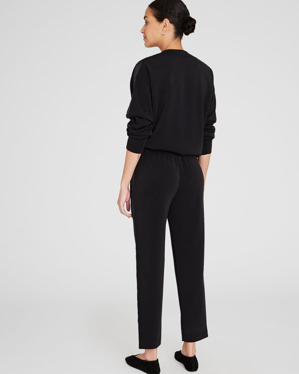 Club Monaco Satin Stripe Pant Black