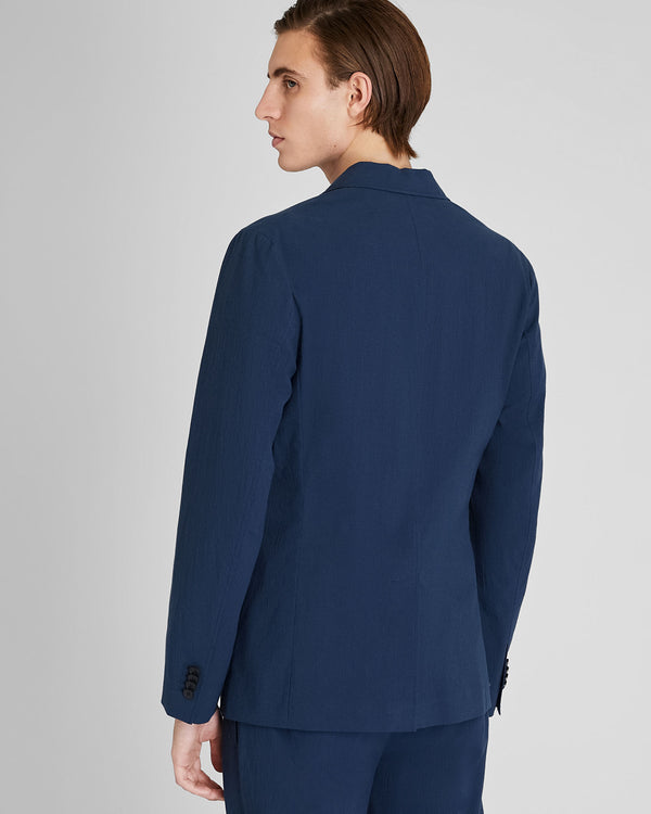 Club Monaco Seersucker Blazer Navy Mix