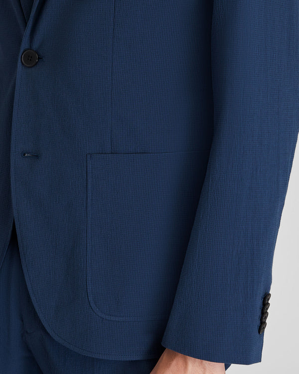 Club Monaco Seersucker Blazer Navy Mix