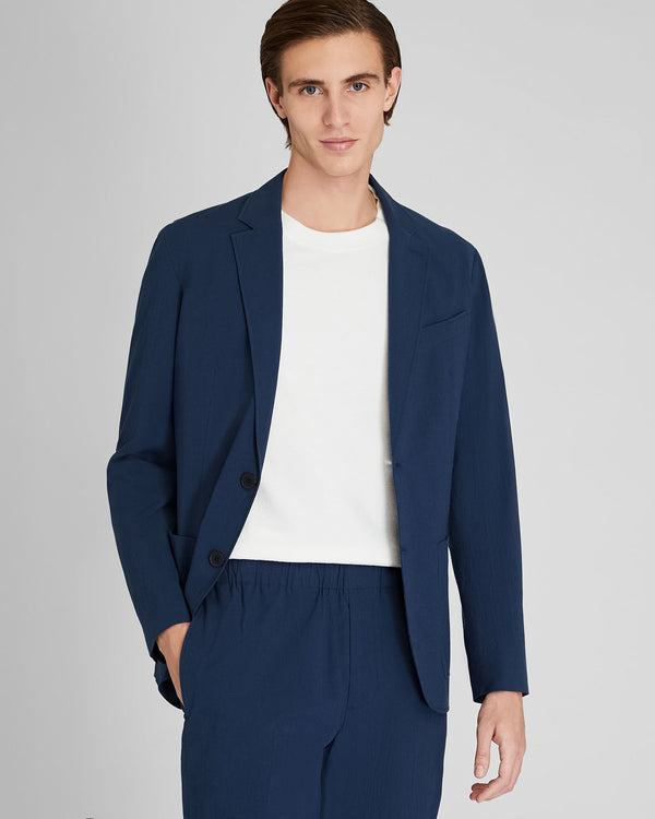 club monaco Seersucker Blazer Navy Mix