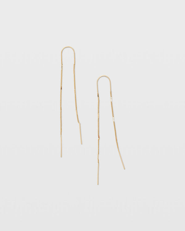 club monaco Serefina Bar Threader Earrings Gold