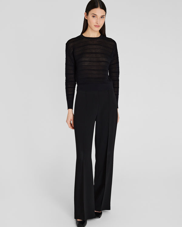 Club Monaco Sheer Ottoman Sweater Black