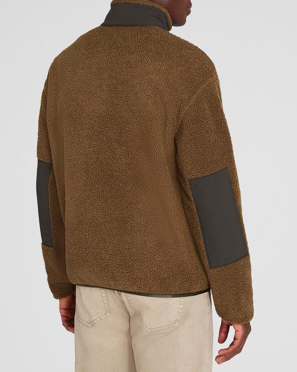Club Monaco Sherpa Half-Zip Tan