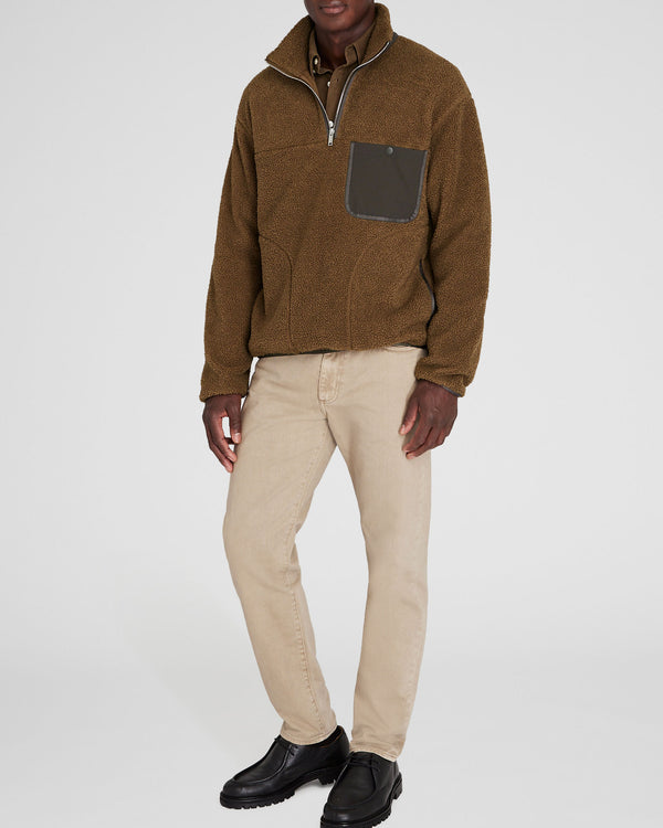 Club Monaco Sherpa Half-Zip Tan