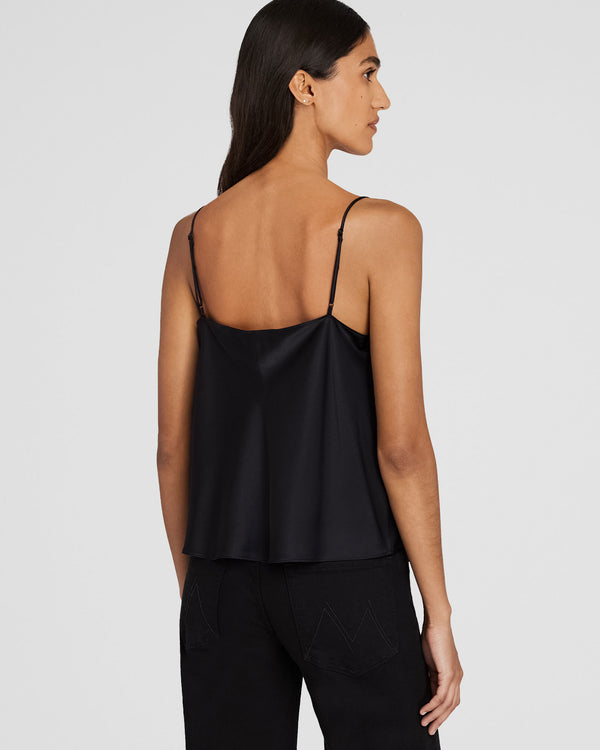 Club Monaco Silk Charmeuse Cami Black