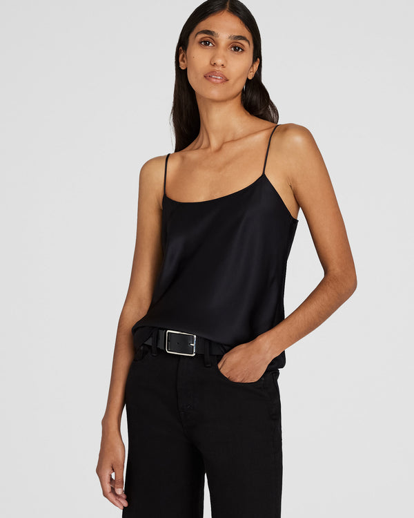 club monaco Silk Charmeuse Cami Black