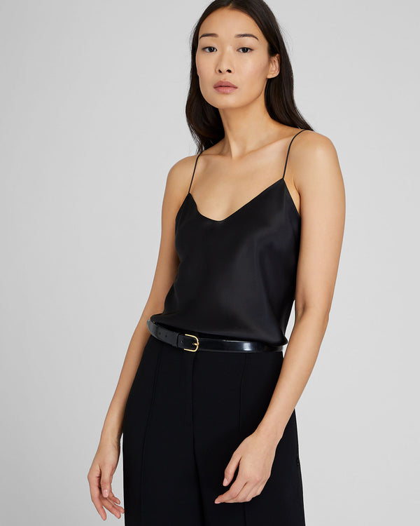 club monaco Silk Charmeuse Cami Black