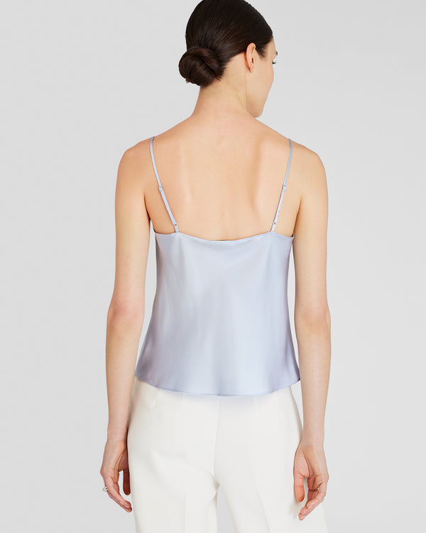 Club Monaco Silk Charmeuse Cami Port Blue