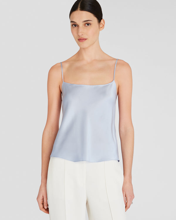 club monaco Silk Charmeuse Cami Port Blue