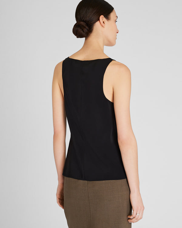 Club Monaco Silk Racerback Cami Black