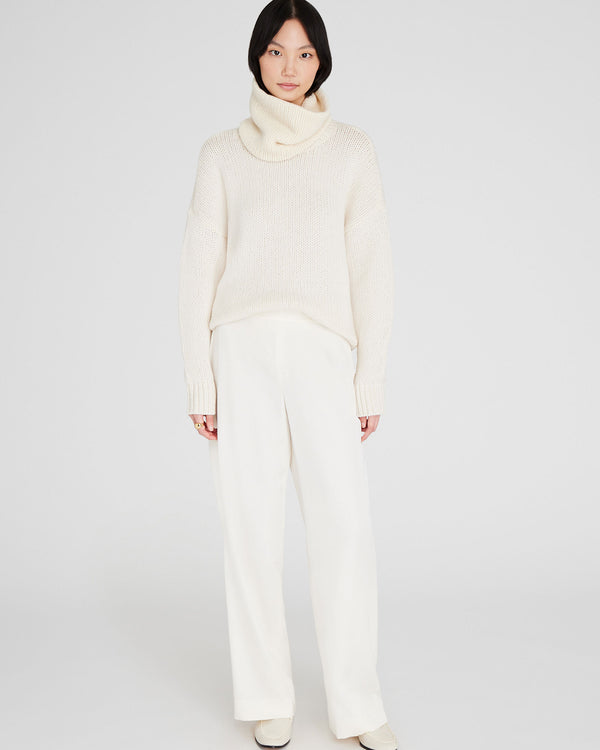 Club Monaco Silk-Wool Pant Off White