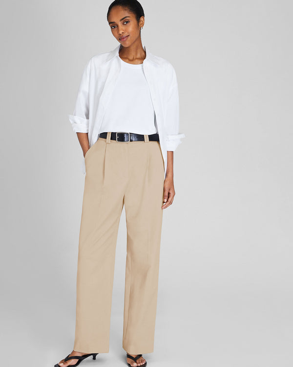 club monaco Single Pleat Trouser Khaki