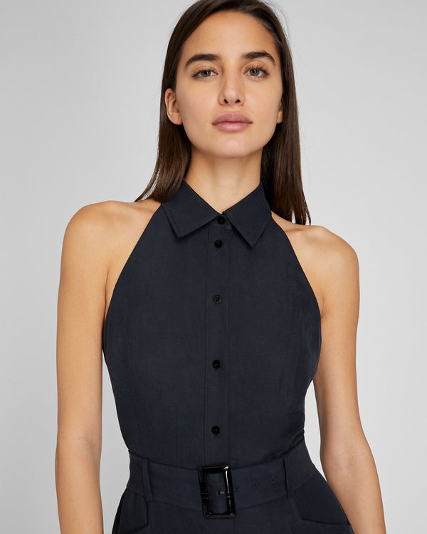Club Monaco Sleeveless Jumpsuit Black