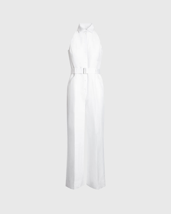 club monaco Sleeveless Jumpsuit Bright White