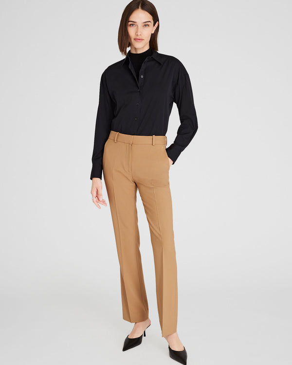 Club Monaco Slim Bootcut Borrem Trouser Warm Camel