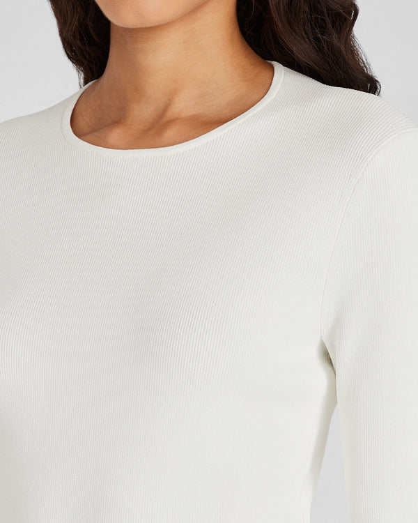 Club Monaco Slim Fit Ribbed Sweater Soft Pearl