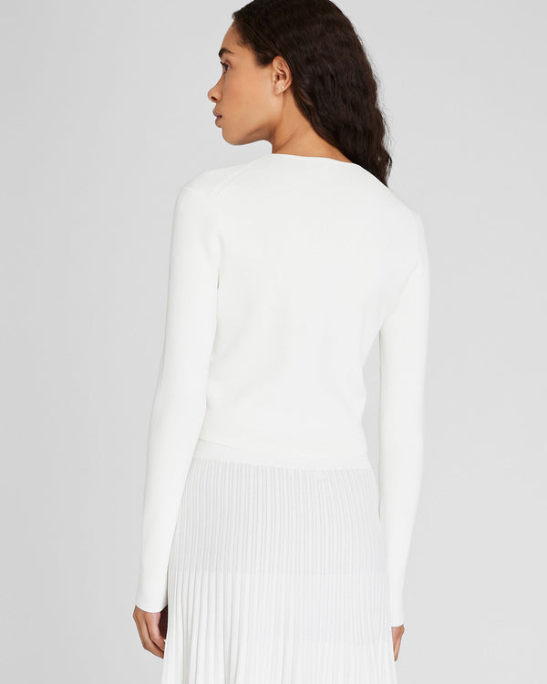 Club Monaco Slim Fit Ribbed Sweater Soft Pearl