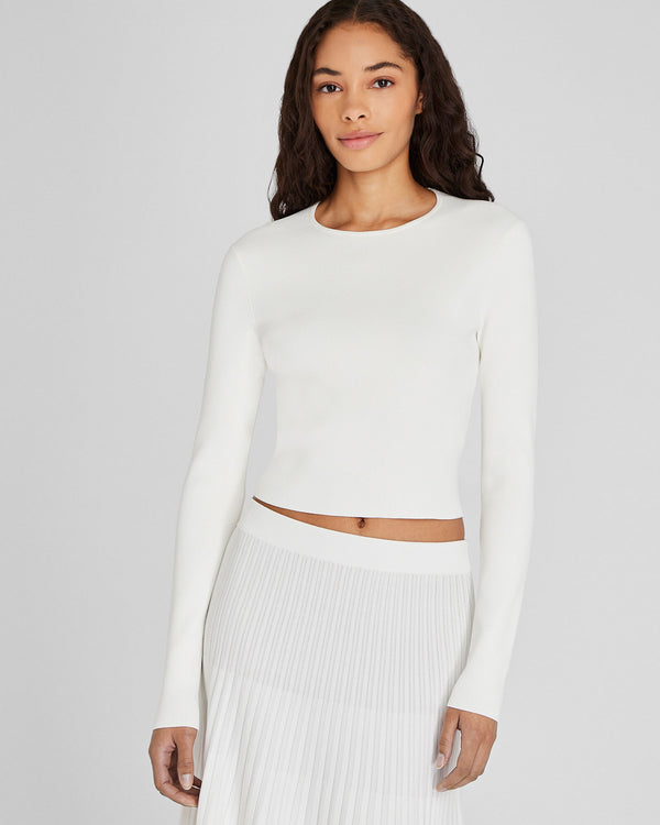 club monaco Slim Fit Ribbed Sweater Soft Pearl